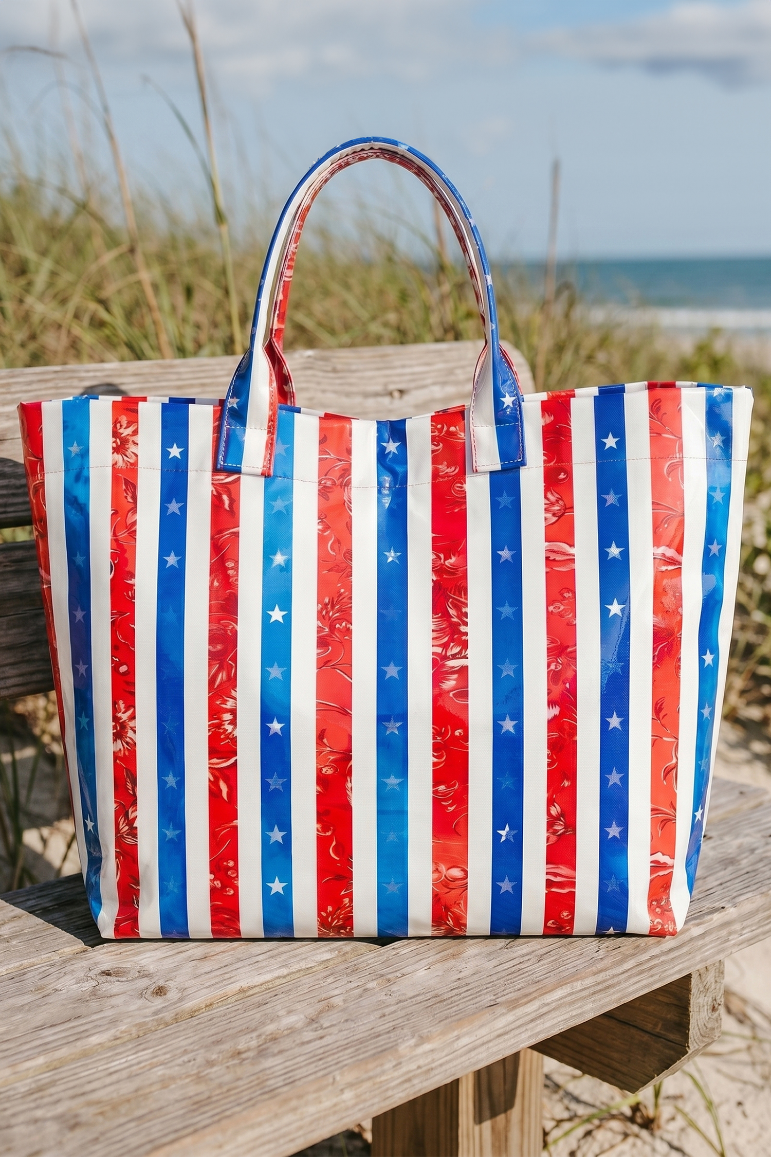 Color black Polka Dot Vinyl Glossy Tote Bag - Image 9