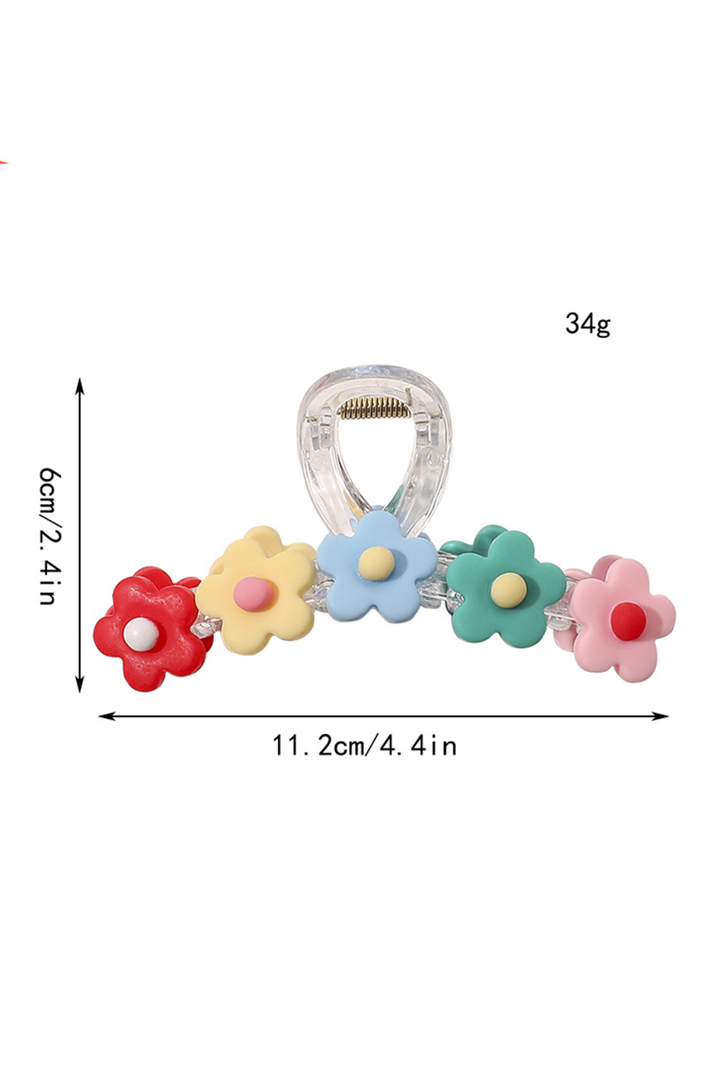 Multicolour Flowers Cute Hair Claw Clip - Image 7