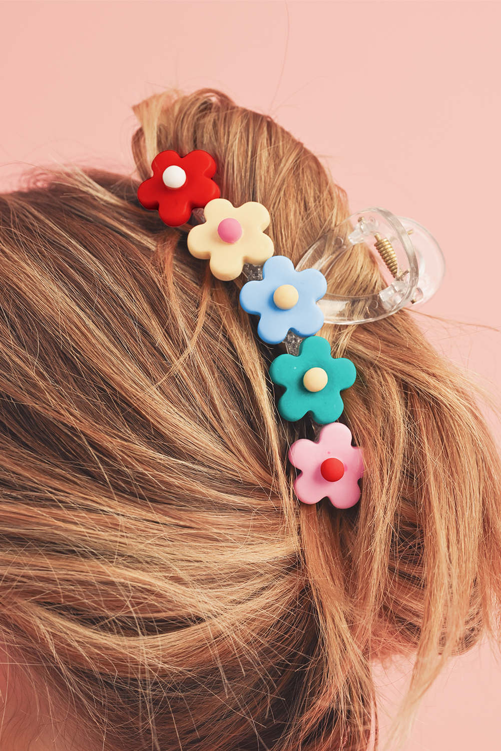 Multicolour Flowers Cute Hair Claw Clip - Image 2