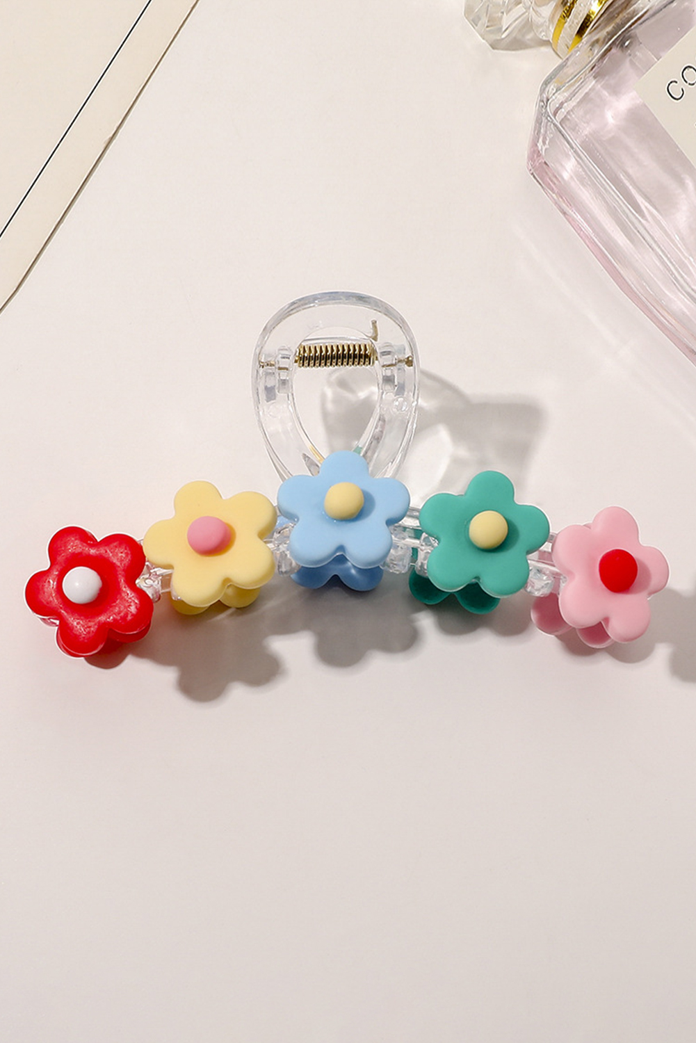 Multicolour Flowers Cute Hair Claw Clip - Image 6