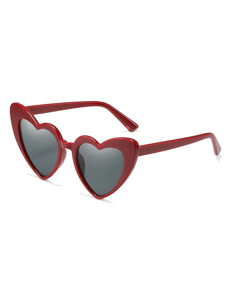 Vintage Alloy Temple Heart Frame Sunnies - Image 8