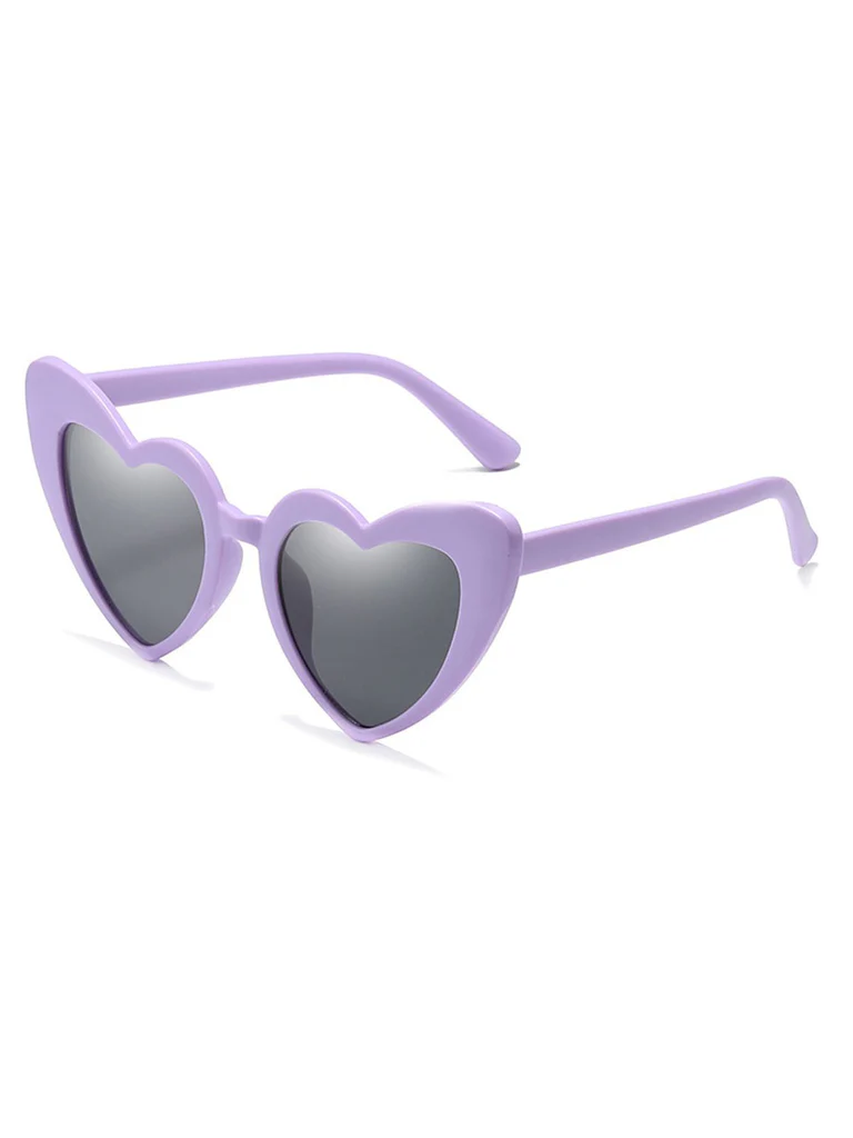 Vintage Alloy Temple Heart Frame Sunnies