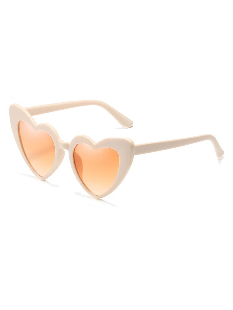 Vintage Alloy Temple Heart Frame Sunnies - Image 6